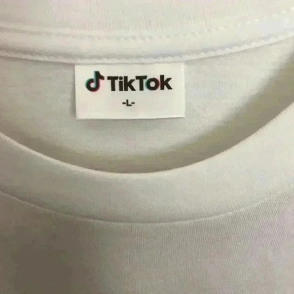 Tik Tok Unisex White Large Short Sleeve T-Shirt - Picture 4 of 5